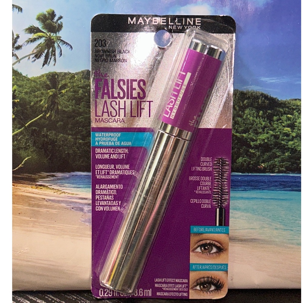 Maybelline The Falsies Lash‎ Lift Waterproof Mascara 203 Brownish Black New